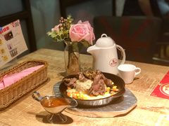 石板烧美国薄肥牛芝士饭-杯子红牛排(创意产业园店)
