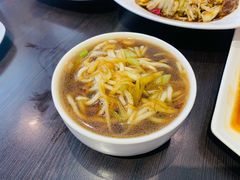 茄子炝锅面-老牌坊•鲁菜名店•地道济南菜(大观园商埠店)