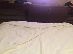 入住第二天阿姨整理的床铺-上海如意智慧酒店(上海科学院店)