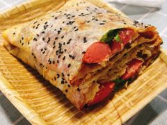 香辣煎饼果子-冷峰马家鸡蛋牛奶醪糟(八朗学五巷店)