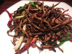 干煸茶树菇-绿茶餐厅(华联万柳店)