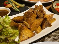 地中海风味炒杏鲍菇-喜洲吧·江畔老船厂·庭院餐厅(喜临院店)