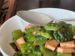 蜜汁烧肉炒杜远苦瓜-广州柏悦酒店·悦景轩·粤菜餐厅