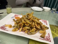 炸平菇-东北哈尔滨酱骨头馆房掌柜铁锅炖