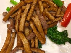 鲍菇菜心炒牛柳-粤仔湾砂锅粥(滨湖万达店)