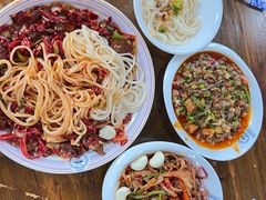 爆炒羊肚丝拌面-歹歹的加个面过油肉拌面