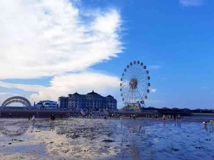 海湾旅游区渔人码头-"现在就在奉贤海边三家人家开着小车去的.