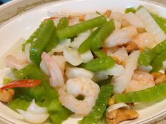 百合莴笋腰果虾仁-三道菜(明堂公园店)