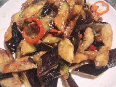 鱼香茄子-华盛园卷子王农家菜水库鱼