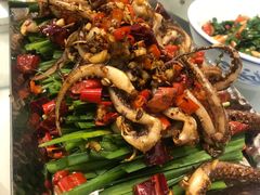 铁锅鱿鱼须-野渡坡·极致湘菜·庭院餐厅(汉阳店)