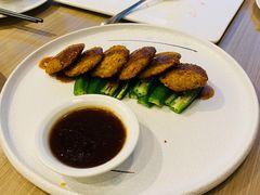 鹰嘴豆饼采秋葵-菩提树·素食餐厅(汇智国际商业中心店)