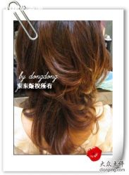 现场染色滚吹作品-Top京世造型美容