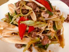 葱爆羊肉-蜀香园川菜馆(巴音酒店店)