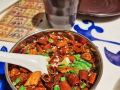 现炸辣椒油-京门老爆三·铜锅涮肉 爆肚(望京店)