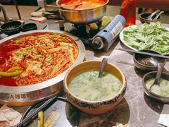 豆汤青菜钵-嘎嘎鸭脑壳(蜀汉路店)