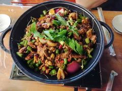 干锅带皮牛肉-古城苗家土菜馆(河景餐厅店)