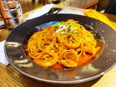 日式辣海鲜意面-机器人火炉披萨