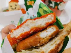 圣诞雪人双层鸡排堡-德克士(前门店)