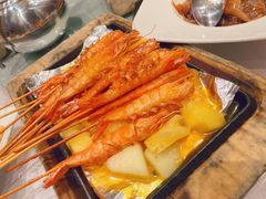 铁板串烧中虾-高第街56号港式餐厅(山大路店)