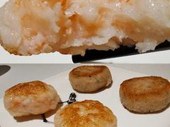 煎莲藕饼拼煎虾饼-花城苑广府菜(侨鑫店)