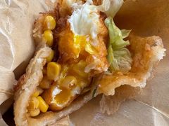 -小红车炸蛋葱油饼