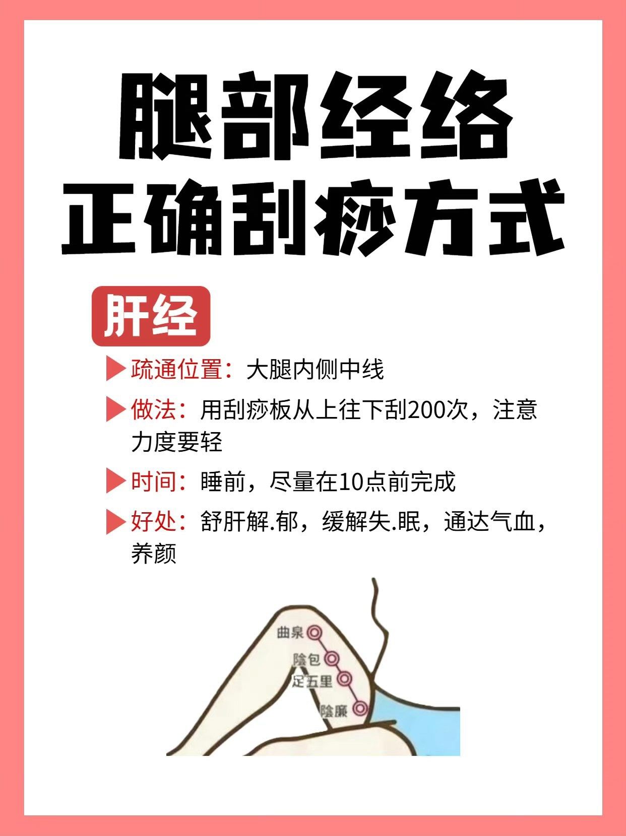 腿部肝胆脾胃466条经络刮痧正确手法75
