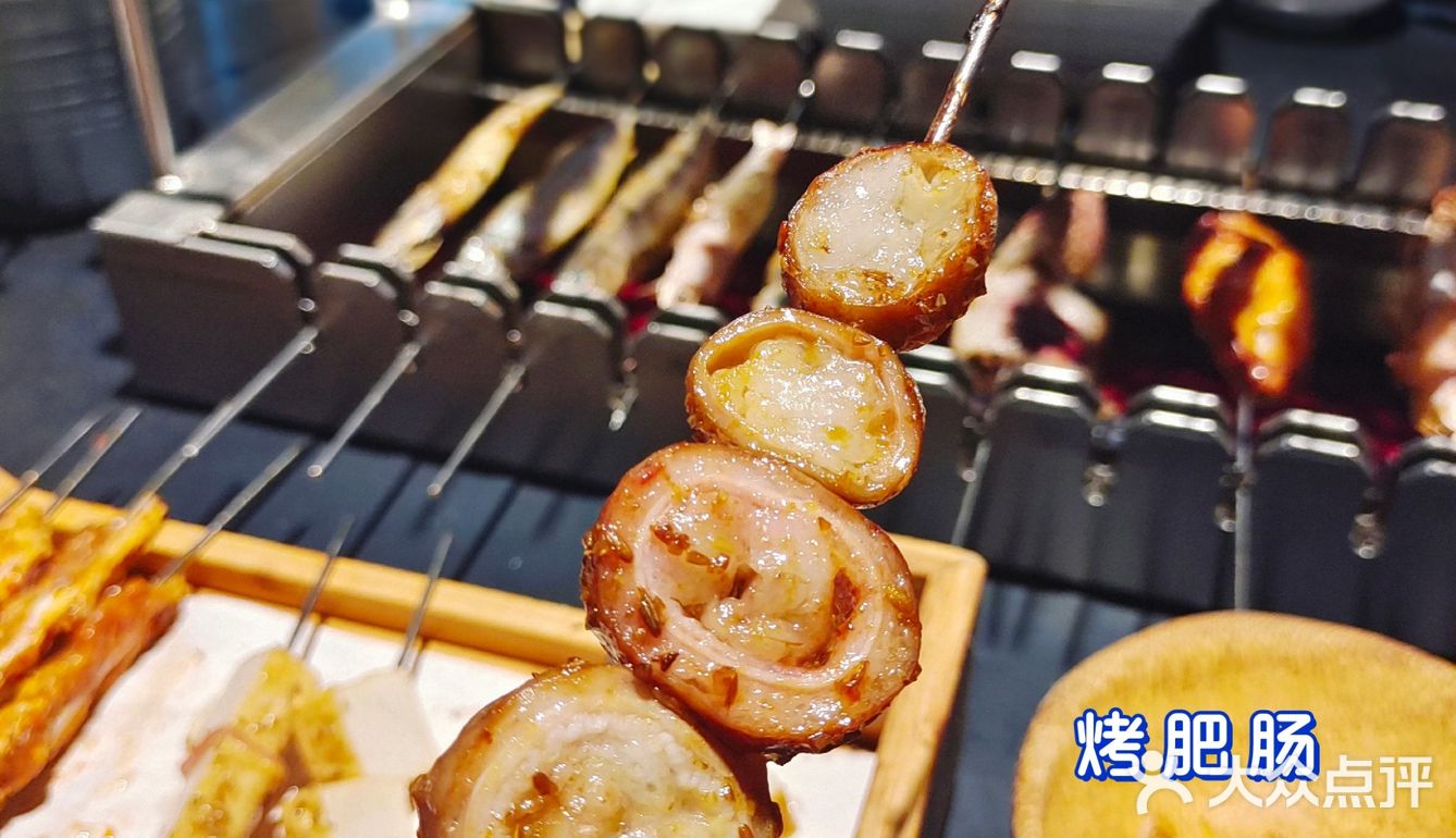 现烤现吃的羊肉串京a1990羊肉串小串整起来