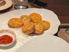 香炸荠菜莲藕夹-曾宴·楚菜(湖北省博物馆店)