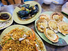 姜葱炒青口-贞姨美食·老字号海鲜大排档