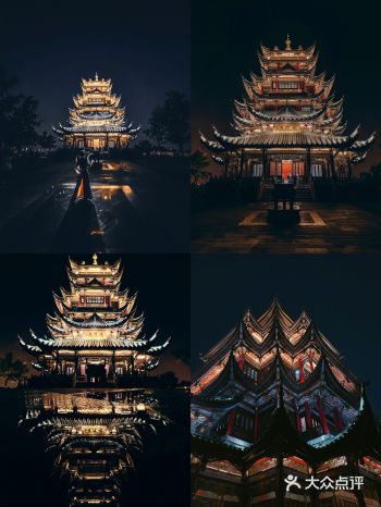 看网友来这边打卡，我也来了，晚上看真好看