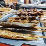 冬天夜里的烧烤～