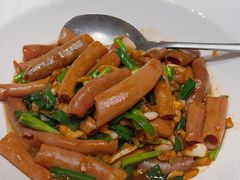 九秒蒜爆海肠-开海·红岛海鲜虾水饺(石老人店)