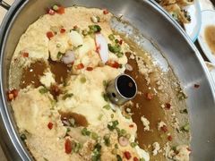 虾仁蟹柳蒸水蛋-大眼锅贴水饺(河东店)