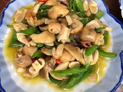 菌炒火腿-福海饭店