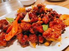 椒香虾仁爆鸡球-陈傻子餐厅(世纪都会店)