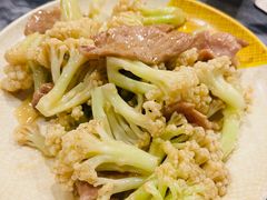 菜花炒肉片-紫金食坊(江南西路店)
