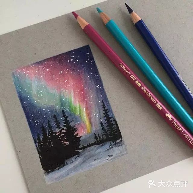 没想到彩铅画风景也能有这样效果！