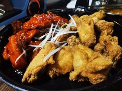 韩式辣子鸡原味鸡双拼-MI WU FACTORY米屋美食工厂餐厅(绿地店)