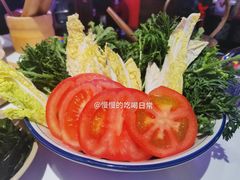 蔬菜拼盘-卤校长重庆火锅(国兴店)