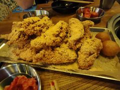 奶酪炸鸡肉-包装马车·韩国料理·포장마차