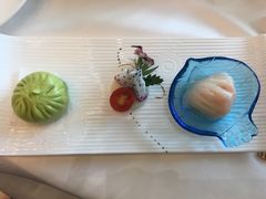 极品燕液虾饺王拼野生珍菌素菜包-广州塔晖粤轩中餐厅