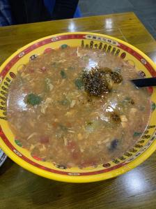 烙饼拌汤村私房菜-"一个干煸豆角 但是感觉这个豆角像是白不老.