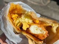 -小红车炸蛋葱油饼
