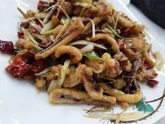干煸鱿鱼-北戴河庆山饭店·海鲜砂锅粥(北戴河黑石路店)