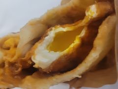 -小红车炸蛋葱油饼