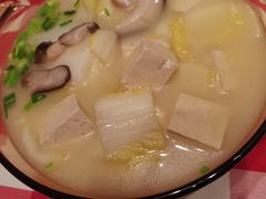 鸡汤小白菜煮榆林豆腐-西贝莜面村(近铁城市广场店)