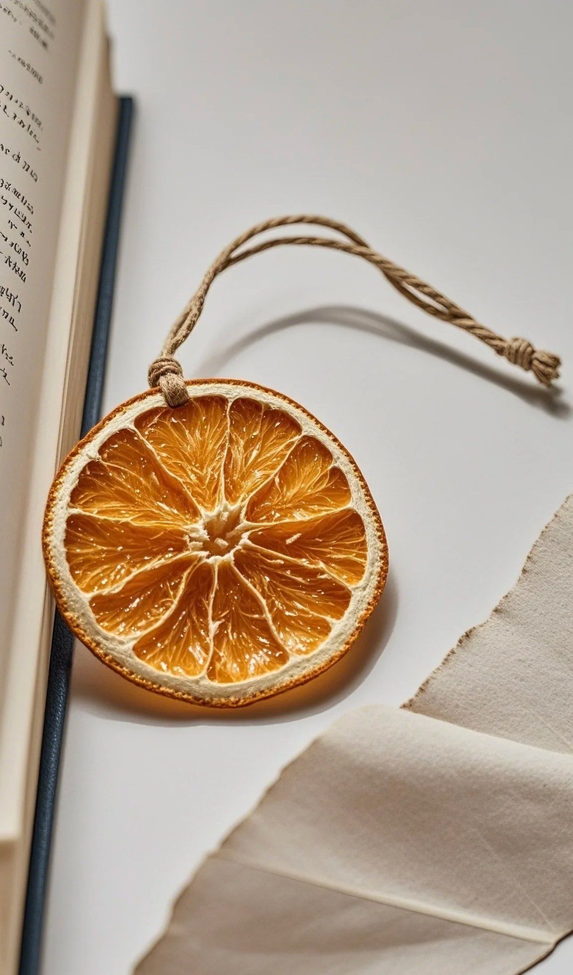 创意橘子手工书签,内附教程