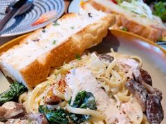 奶油蘑菇宽意面-gaga(深圳福田星河COCO Park店)