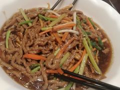 撒子牛肉丝-刘胖子家常菜·蹄花焖藕(中南店)