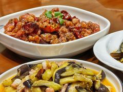 茄子拌八带-晚归月亮湾私家菜(临邑路店)